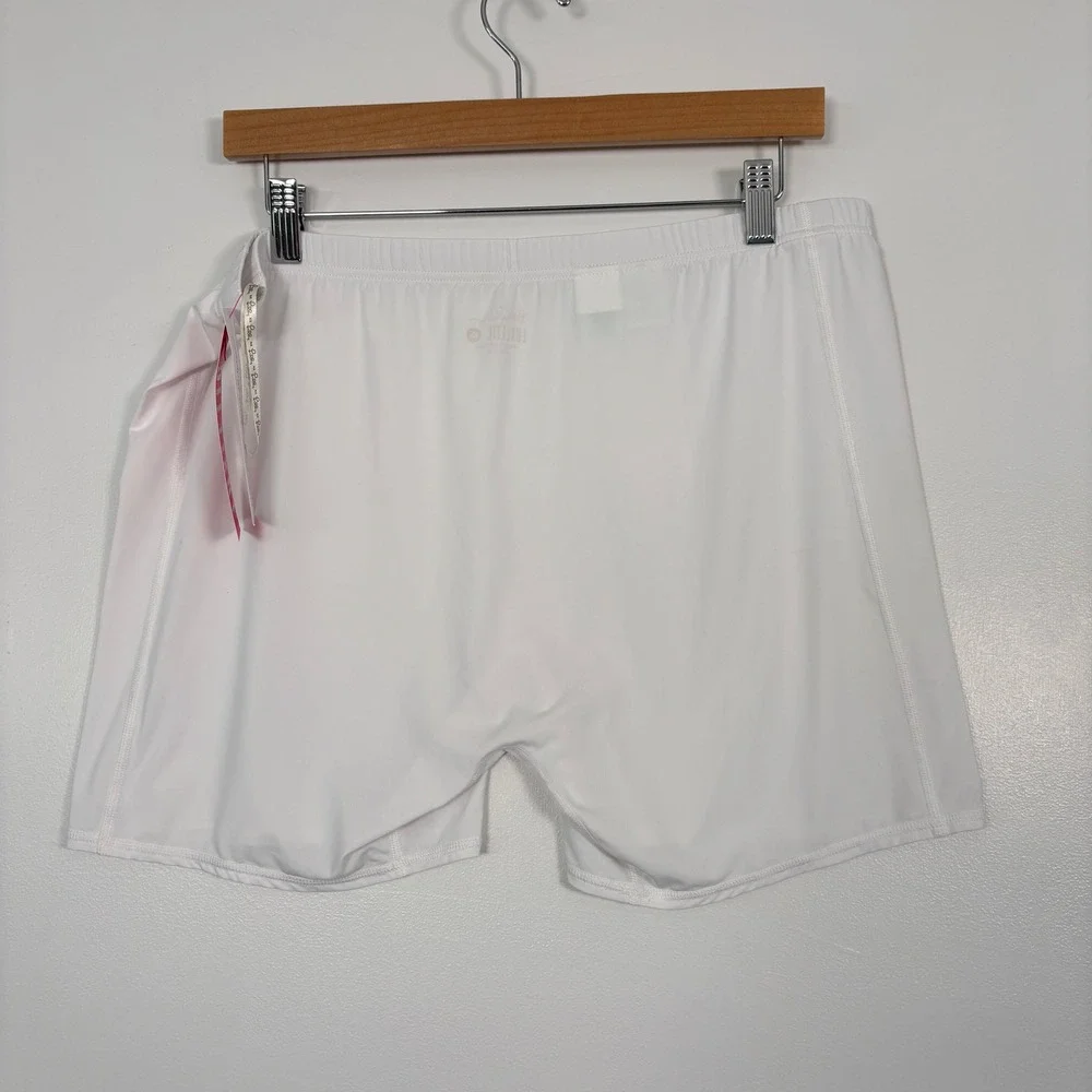 NWT Lilly Pulitzer Womens Luxletic Shorts XL White Frida Scallop Polo DressLiner - Picture 7 of 16